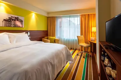 Telewizja i/lub zestaw kina domowego w obiekcie Hampton by Hilton Warsaw City Centre