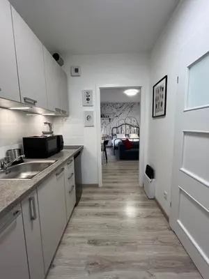 Kuchnia lub aneks kuchenny w obiekcie Wileńska Express Apartment