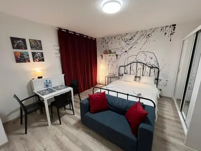 Łóżko lub łóżka w pokoju w obiekcie Wileńska Express Apartment