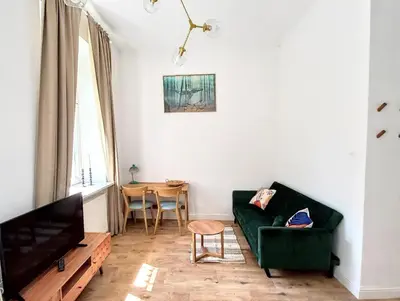 Część wypoczynkowa w obiekcie Warsaw Concierge Studio Koszykowa