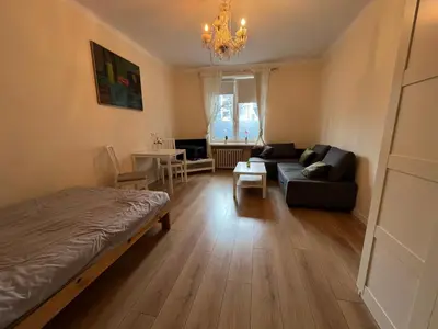 Część wypoczynkowa w obiekcie Apartament Dolny Mokotów