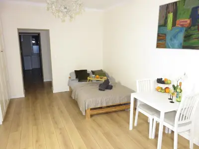Część wypoczynkowa w obiekcie Apartament Dolny Mokotów