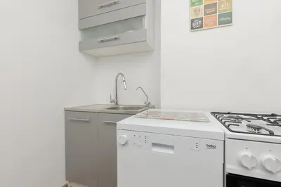 Kuchnia lub aneks kuchenny w obiekcie Pet-Friendly Apartment Pańska with AC by Noclegi Renters