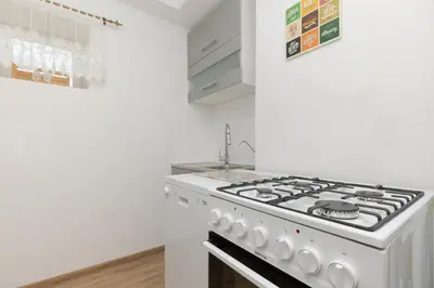 Kuchnia lub aneks kuchenny w obiekcie Pet-Friendly Apartment Pańska with AC by Noclegi Renters