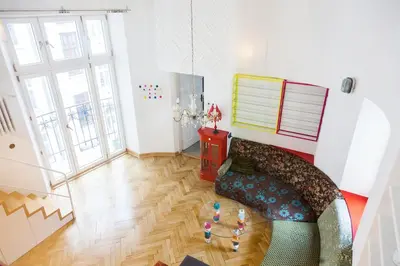 Część wypoczynkowa w obiekcie Art Apartment Wilcza Street