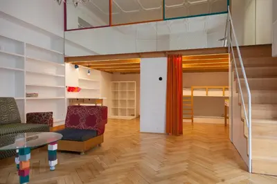 Część wypoczynkowa w obiekcie Art Apartment Wilcza Street