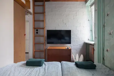Telewizja i/lub zestaw kina domowego w obiekcie Art Apartment Wilcza Street