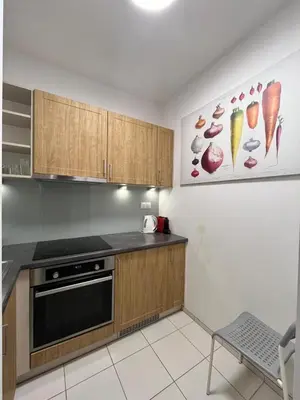 Kuchnia lub aneks kuchenny w obiekcie Studio Okrzei Praga