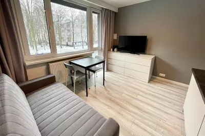 Telewizja i/lub zestaw kina domowego w obiekcie Studio Pole Mokotowskie Park