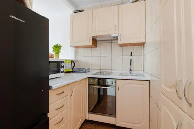 Kuchnia lub aneks kuchenny w obiekcie ShortStayPoland Żelazna (B124)