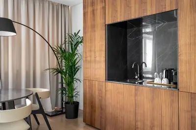 Kuchnia lub aneks kuchenny w obiekcie Noma Homes City Suite - Warsaw Center
