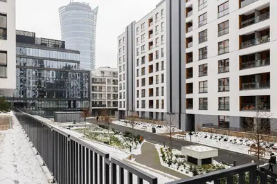 Budynek, w którym mieści się apartament