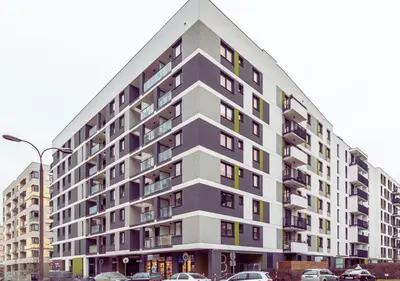 Budynek, w którym mieści się apartament