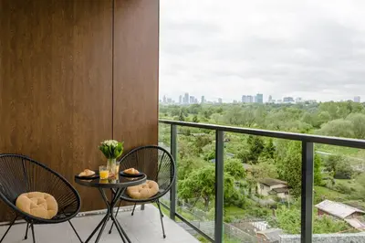 Balkon lub taras w obiekcie Praga Residence Premium