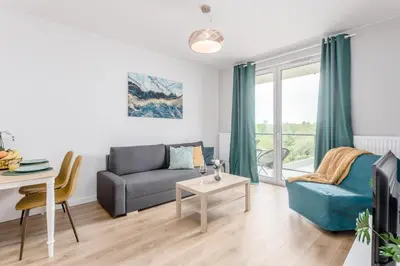 Część wypoczynkowa w obiekcie Praga Residence Premium