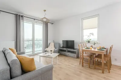 Telewizja i/lub zestaw kina domowego w obiekcie Praga Residence Premium