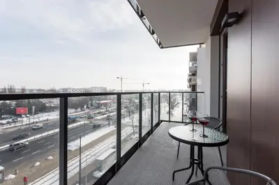 Balkon lub taras w obiekcie Praga Residence Premium