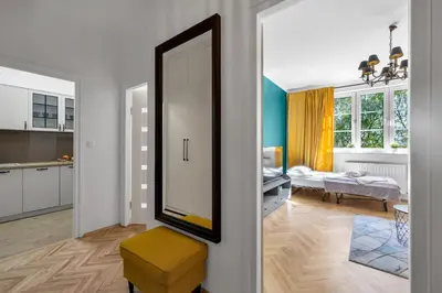 Łóżko lub łóżka w pokoju w obiekcie Unique Old town 2br Apt Stara 7