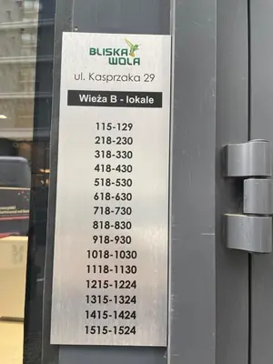 Plan piętra w obiekcie KASPRZAKA 29-1129 EXTRA VIEW - 12 kondygnacja