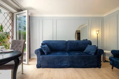 Część wypoczynkowa w obiekcie Labo Apartment Sady Żoliborskie