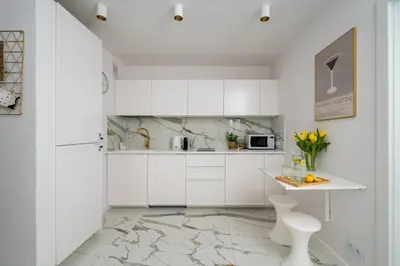Kuchnia lub aneks kuchenny w obiekcie Gold Premium Central Suite 950 m to Central Station parking
