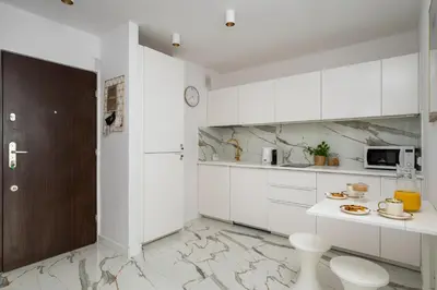 Kuchnia lub aneks kuchenny w obiekcie Gold Premium Central Suite 950 m to Central Station parking