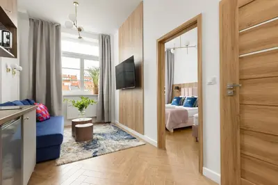 Telewizja i/lub zestaw kina domowego w obiekcie Movo II Old Town Apartments