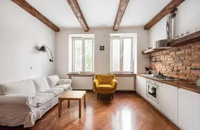 Kuchnia lub aneks kuchenny w obiekcie Głogowa Bricks Apartment by BookingHost