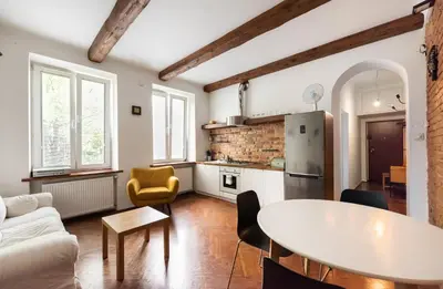 Kuchnia lub aneks kuchenny w obiekcie Głogowa Bricks Apartment by BookingHost