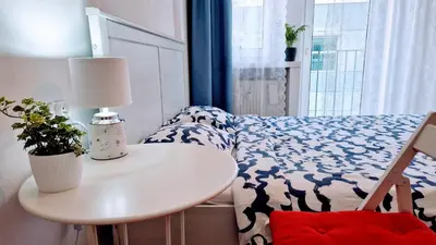 Łóżko lub łóżka w pokoju w obiekcie Zlota Sliska Pokoje Centrum
