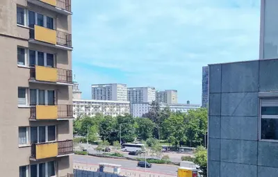 Widok na miasto Warszawa z tego hostelu