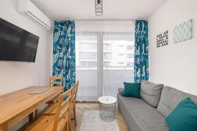 Część wypoczynkowa w obiekcie Burakowska 16B - Apartment with Balcony by Noclegi Renters