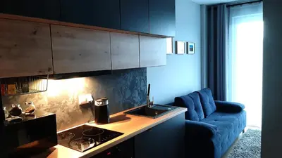 Kuchnia lub aneks kuchenny w obiekcie Apartament Wawa