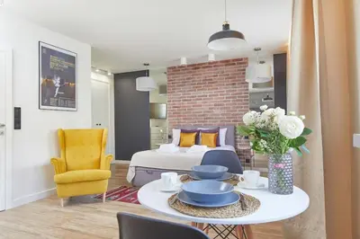 Część wypoczynkowa w obiekcie Warsaw City Studio