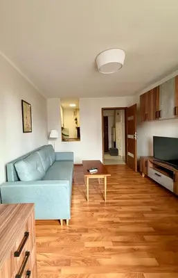 Część wypoczynkowa w obiekcie Park Mirowski Standard Apartment