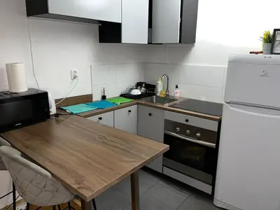 Kuchnia lub aneks kuchenny w obiekcie Apartament Niepodległości