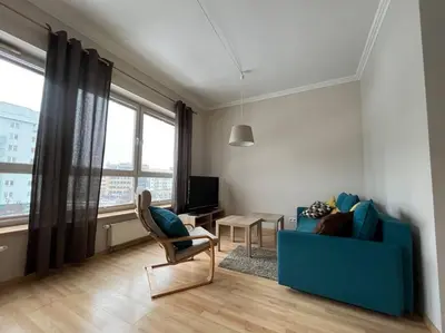 Telewizja i/lub zestaw kina domowego w obiekcie Apartament Warszawa Kabaty