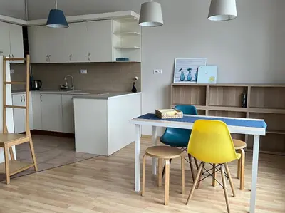 Kuchnia lub aneks kuchenny w obiekcie Apartament Warszawa Kabaty