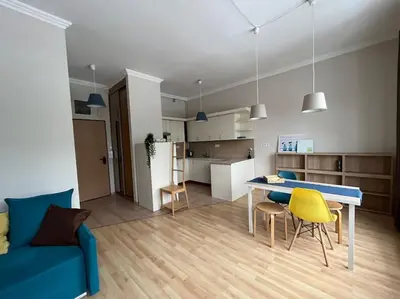 Kuchnia lub aneks kuchenny w obiekcie Apartament Warszawa Kabaty