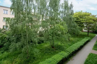 Ogród w obiekcie Woronicza 42 Standard Apartment by BookingHost