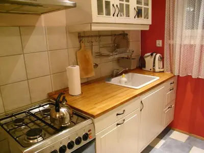 Kuchnia lub aneks kuchenny w obiekcie Apartament Saski