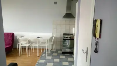 Kuchnia lub aneks kuchenny w obiekcie Apartament Saski