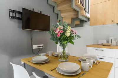 Kuchnia lub aneks kuchenny w obiekcie City Break P&O Apartments Olbrachta - Wola