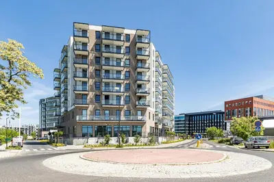 Budynek, w którym mieści się apartament