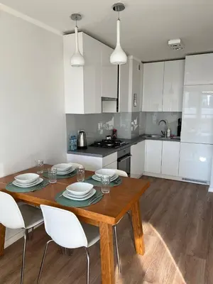Kuchnia lub aneks kuchenny w obiekcie Lux Apartment In The Center, Super View, Wi-Fi - by HIK Apartments