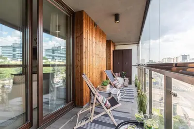 Balkon lub taras w obiekcie SuperApart Towarowa 35 - Komfort i elegancja