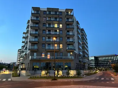 Budynek, w którym mieści się apartament