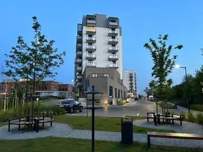 Budynek, w którym mieści się apartament
