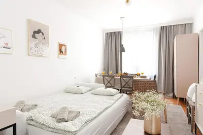 Łóżko lub łóżka w pokoju w obiekcie Maria's Dream