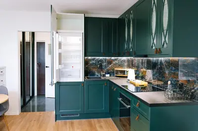 Kuchnia lub aneks kuchenny w obiekcie Warsaw Studio Apartment - City View, Parks nearby by Rentujemy